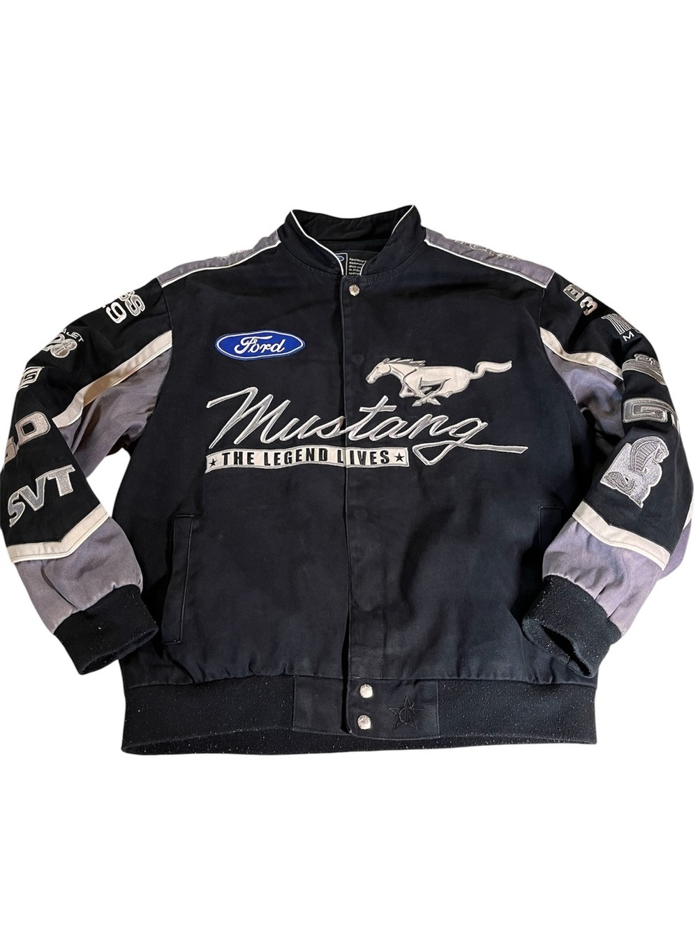 Ford JH Design Mens Jacket Mustang Boss GT Bomber Vintage 90s Y2K Cotton
Large